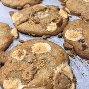 S'mores Brown Butter Cookies