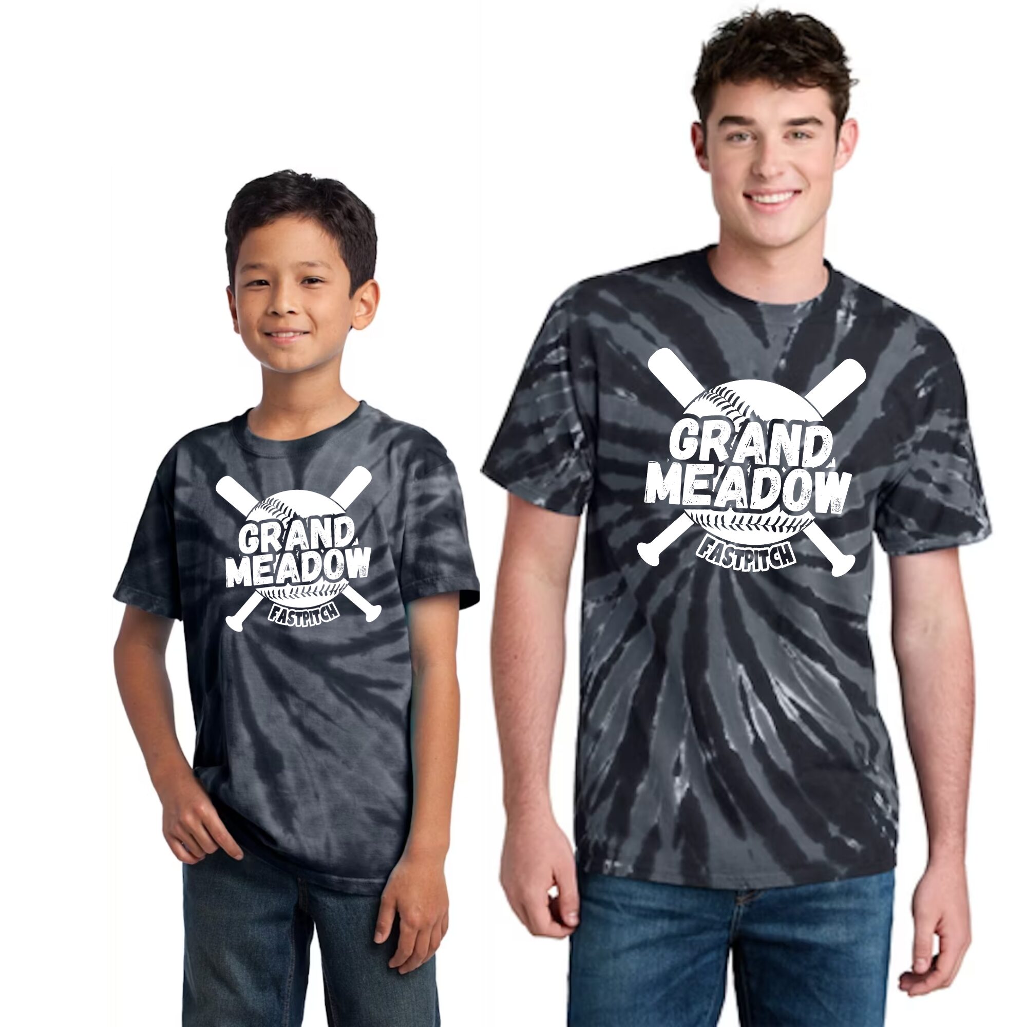 Tie Dye Unisex Grand Meadow Fastpitch Tee Youth and Adult - Image 2