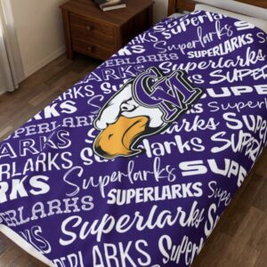 Superlarks Mascot Pattern Velveteen Plush Blanket