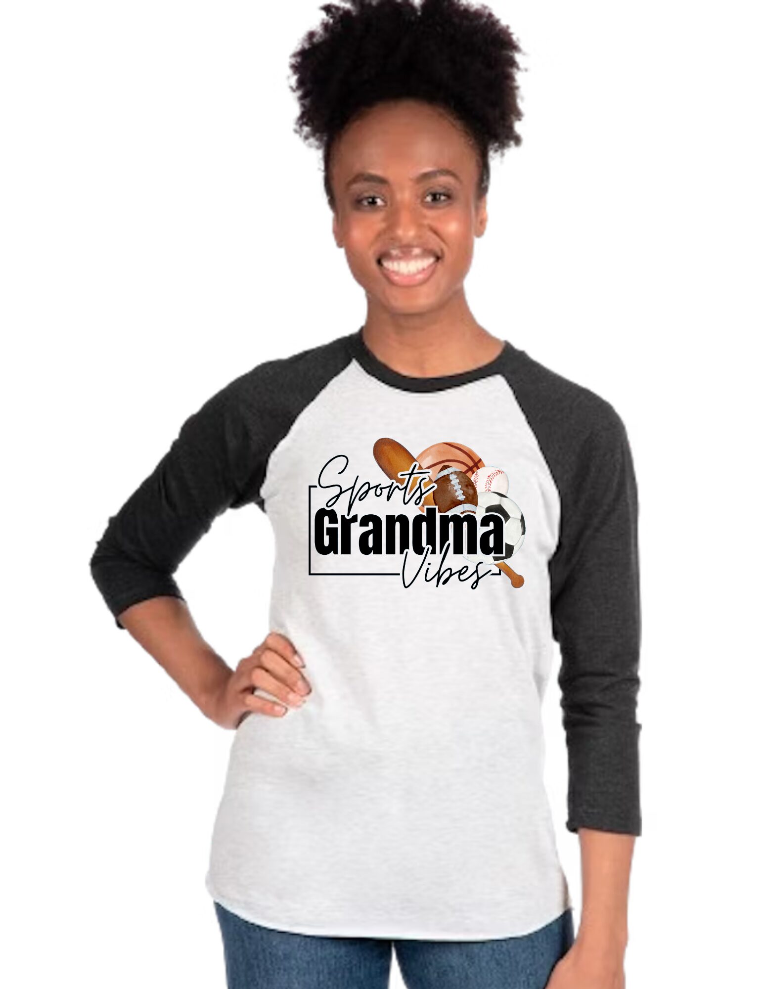 Sports Grandma Vibes Raglan